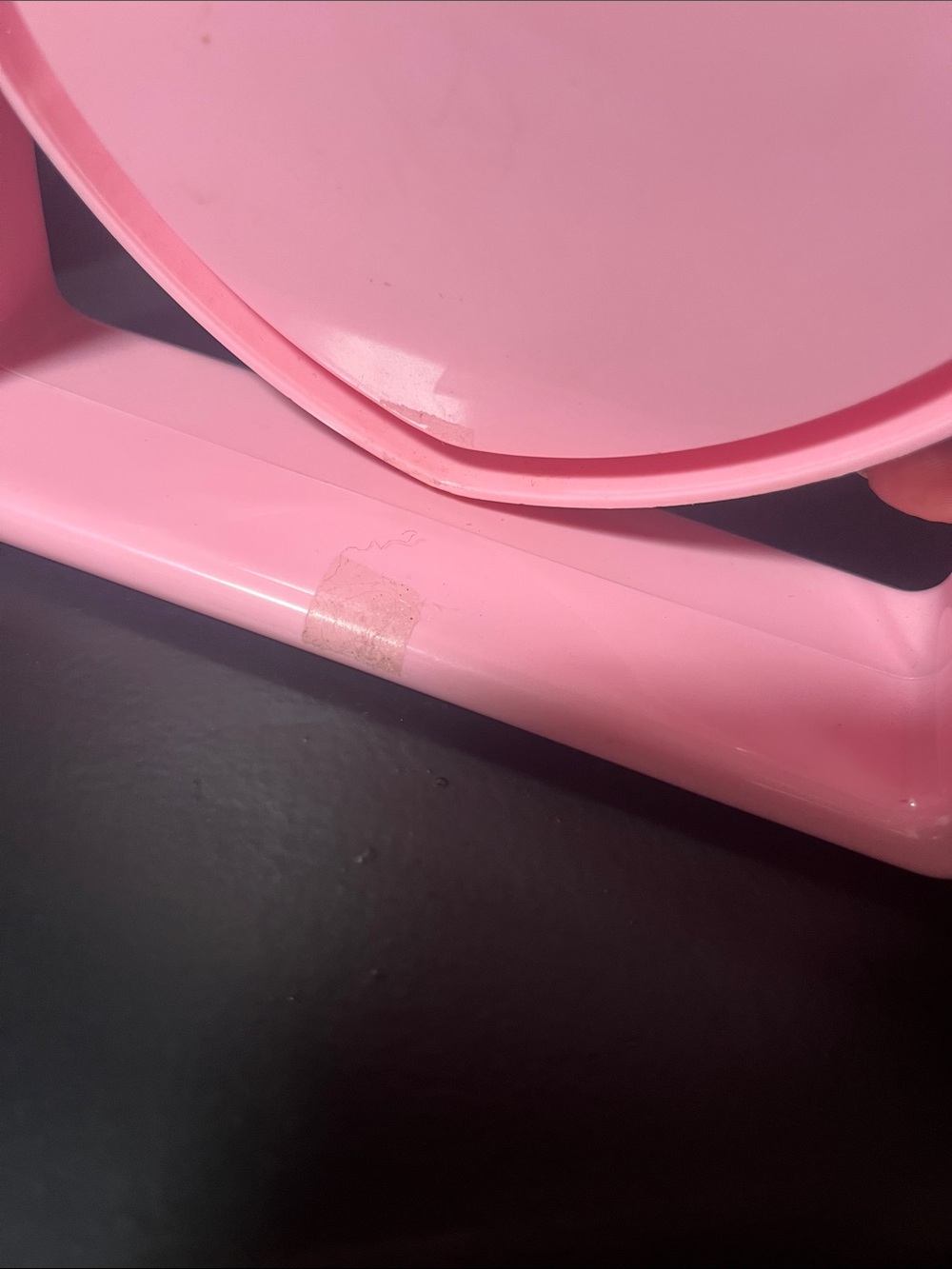 Vintage Sanrio Pink Heart-Shaped Vanity Mirror 1989 - Picture 7 of 9